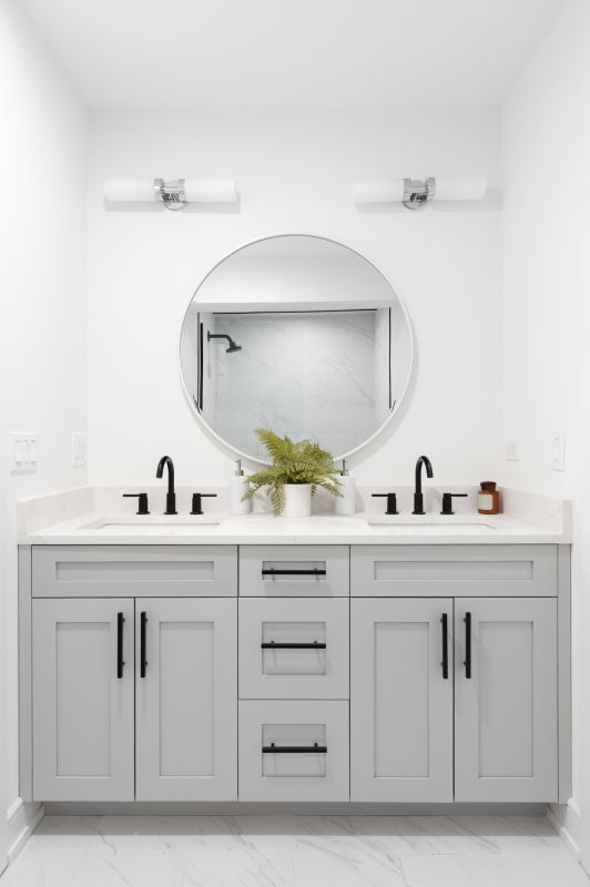 Modern Vanity with Vessel Sink
